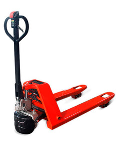 Semi-Electric Pallet jack with 3300 LBS Capacity and Electric drive